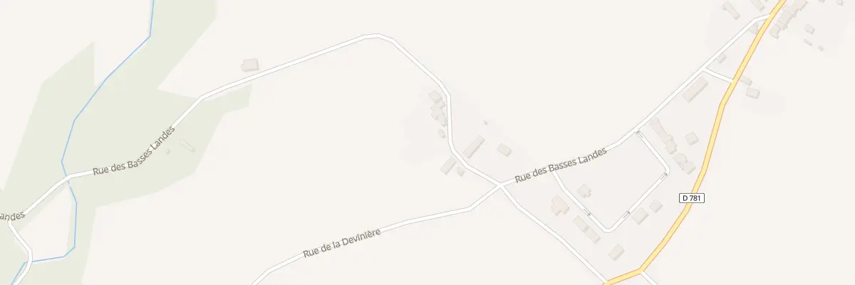 Plan du 447 Rue des Basses Landes à Giel-Courteilles