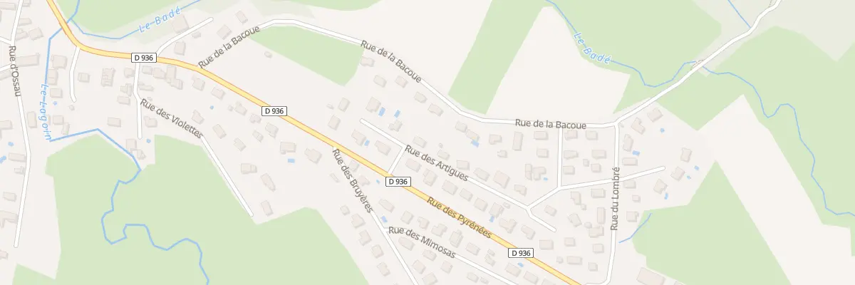 Plan du 1 Rue des Artigues à Bénéjacq