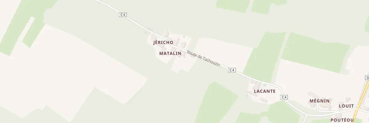 Plan du 890 Rte de Tachouzin à Lannemaignan