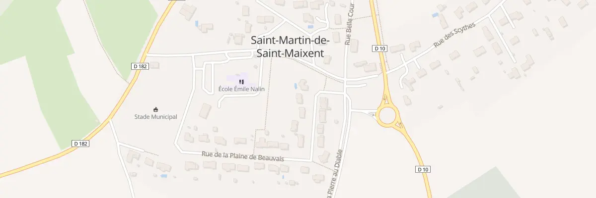 Plan du 25 Rue de la Plaine de Beauvais à Saint-Martin-de-Saint-Maixent