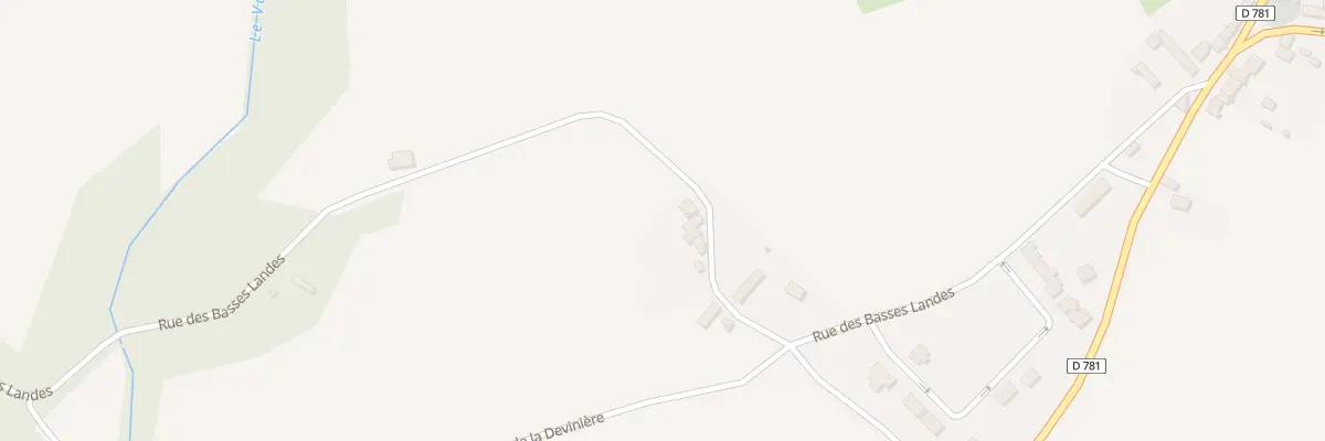 Plan du 499 Rue des Basses Landes à Giel-Courteilles