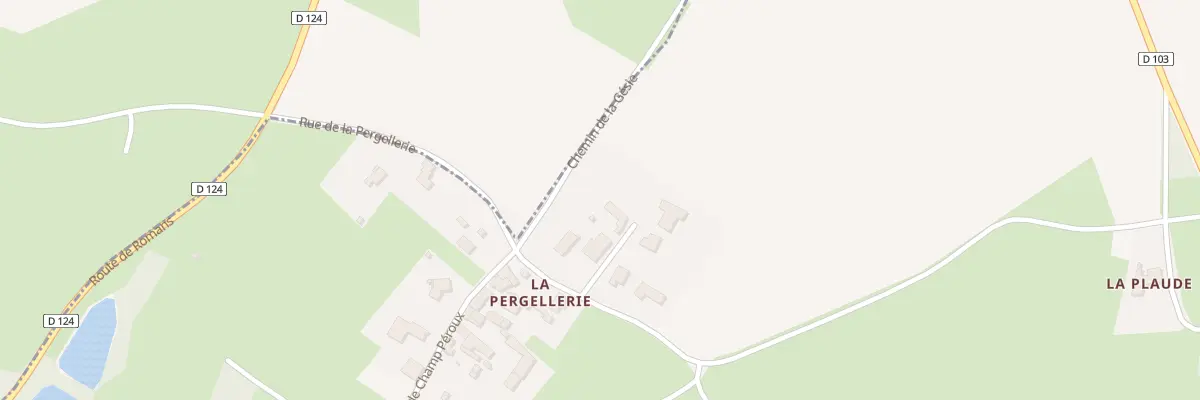 Plan du 1 Imp Pergellerie à Souvigné