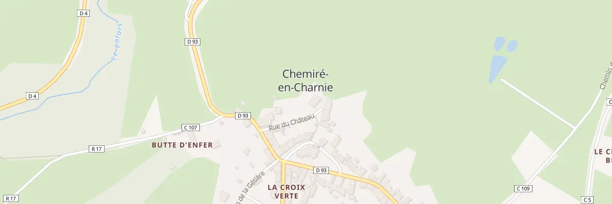 Plan du 3 Rue du Chateau à Chemiré-en-Charnie