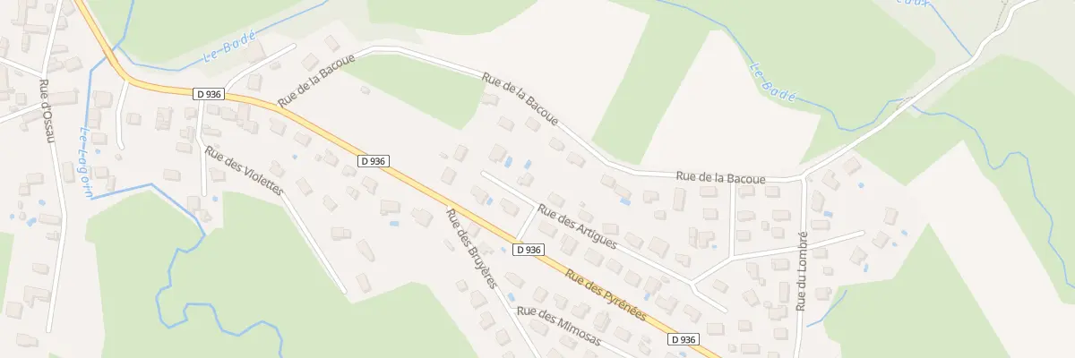 Plan du 6 Rue des Chênes à Bénéjacq