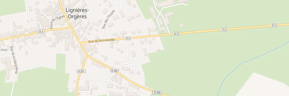 Plan du 24 Rue de Normandie à Lignières-Orgères