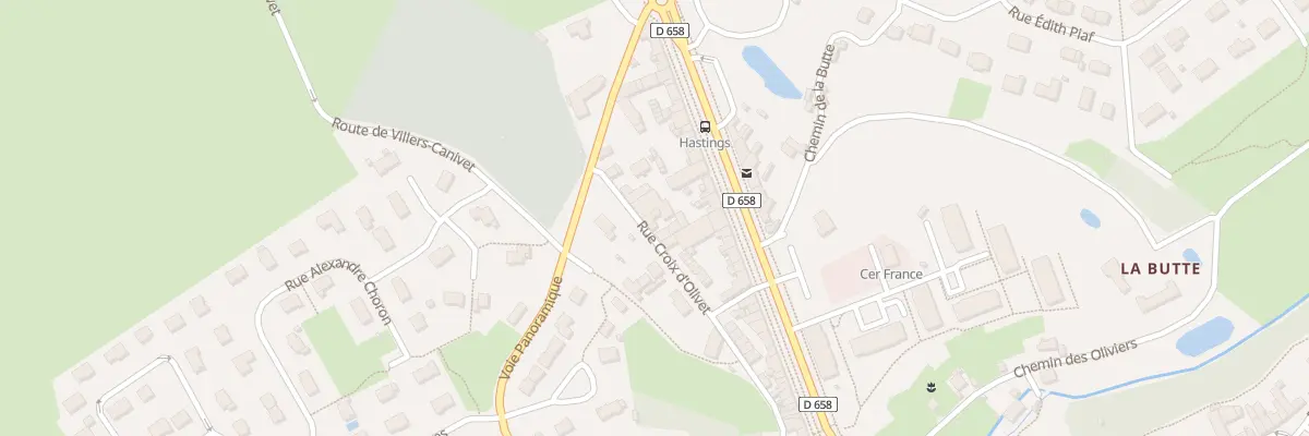 Plan du 32 Rue Croix d’Olivet à Falaise