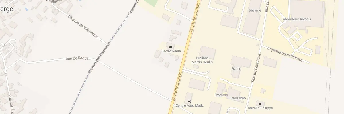 Plan du 21 Rte de Saumur à Louzy