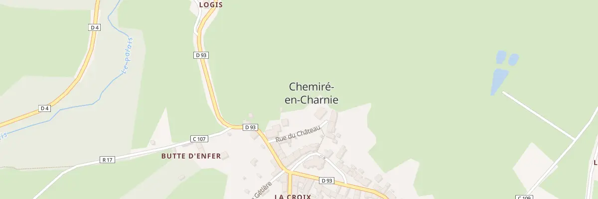Plan du 1B Rue du Chateau à Chemiré-en-Charnie