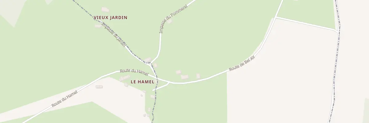 Plan du 14 Le Hamel au Champ-de-la-Pierre