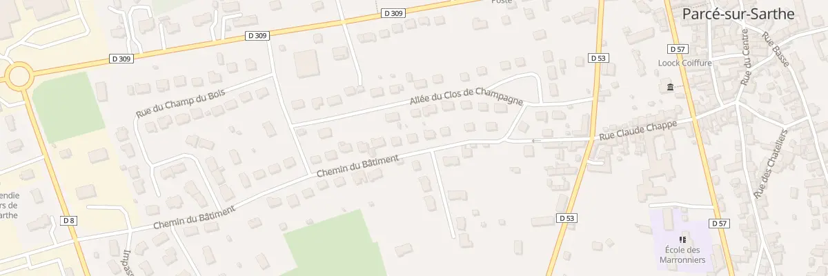 Plan du 11 Che du Bâtiment à Parcé-sur-Sarthe