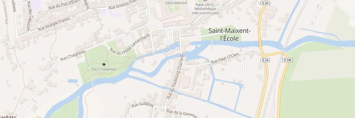 Plan du 6 Rue du Faubourg Charrault à Saint-Maixent-l’École