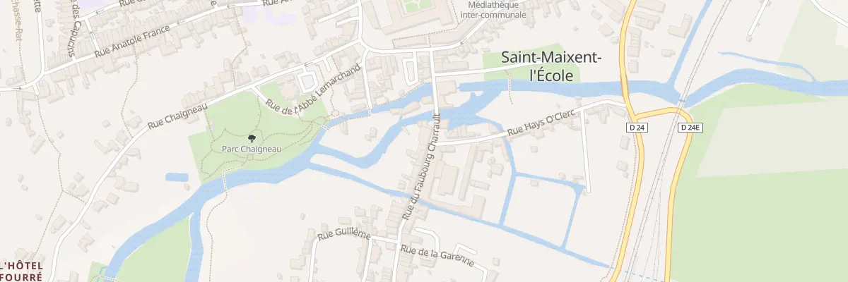 Plan du 10 Rue du Faubourg Charrault à Saint-Maixent-l’École