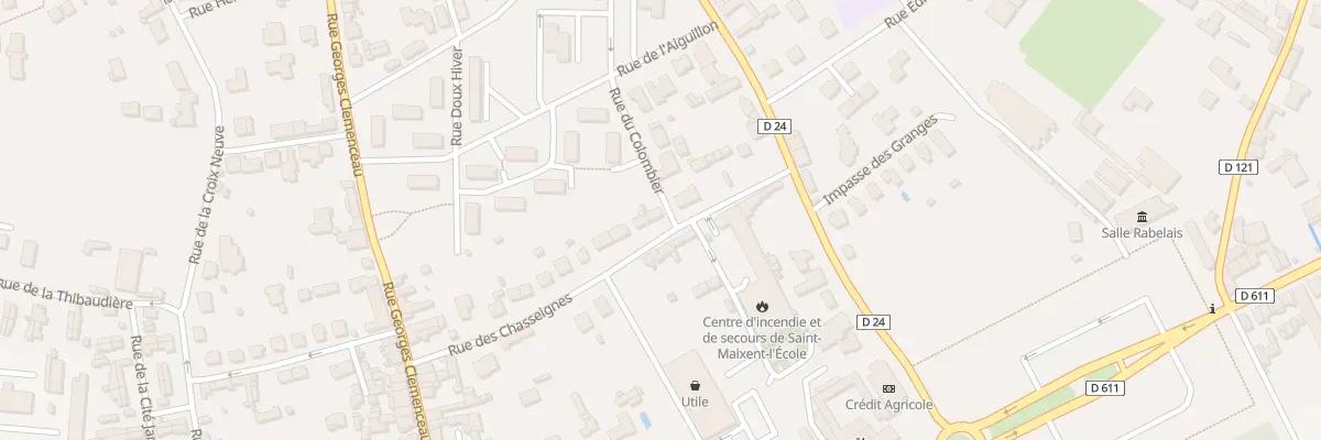 Plan du 25 Rue de Chasseignes à Saint-Maixent-l’École