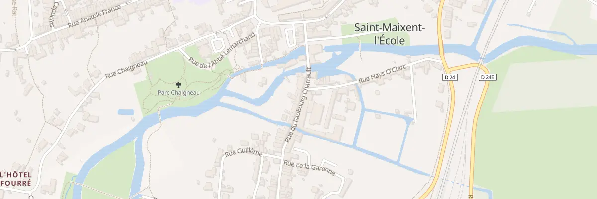 Plan du 14 Rue du Faubourg Charrault à Saint-Maixent-l’École