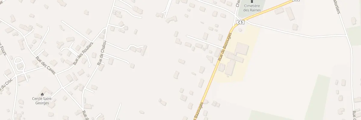 Plan du 25 Rue de Bazouges aux Rairies