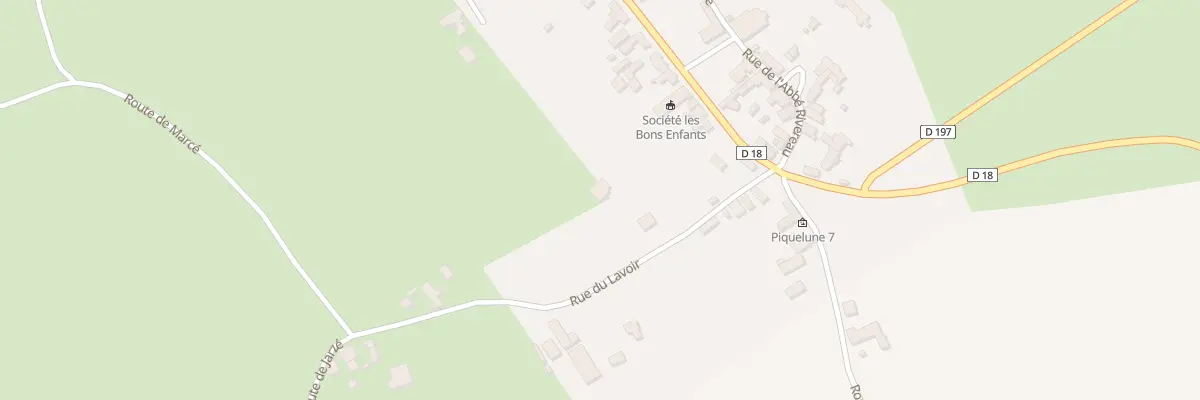 Plan du 5 Rue du Lavoir à Montigné-lès-Rairies