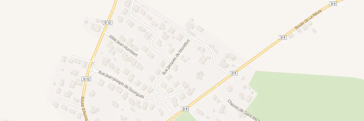 Plan du 6 Rue Jacques de Montfort à Bazas