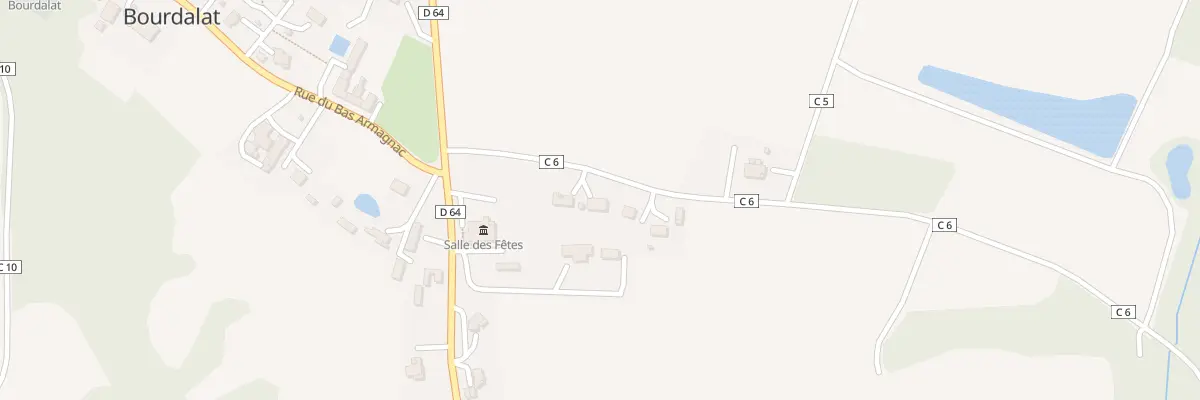 Plan du 128 Rte du Herranon à Bourdalat