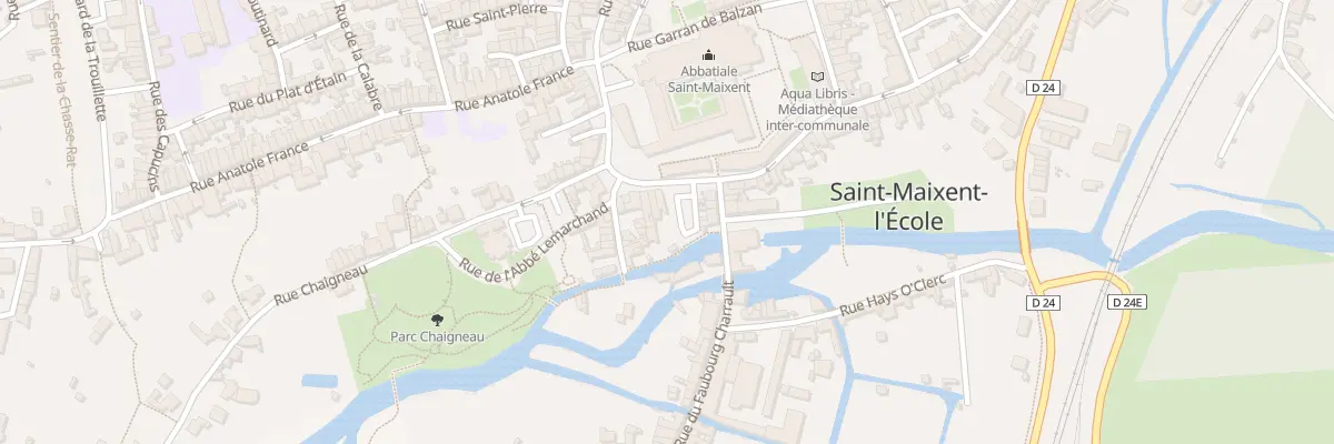 Plan du 34 Rue de l’Abbaye à Saint-Maixent-l’École