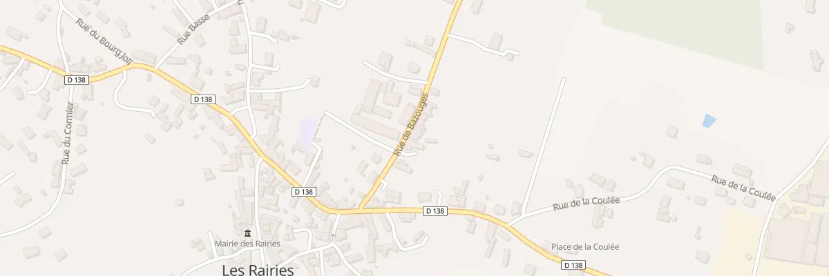 Plan du 10 Rue de Bazouges aux Rairies
