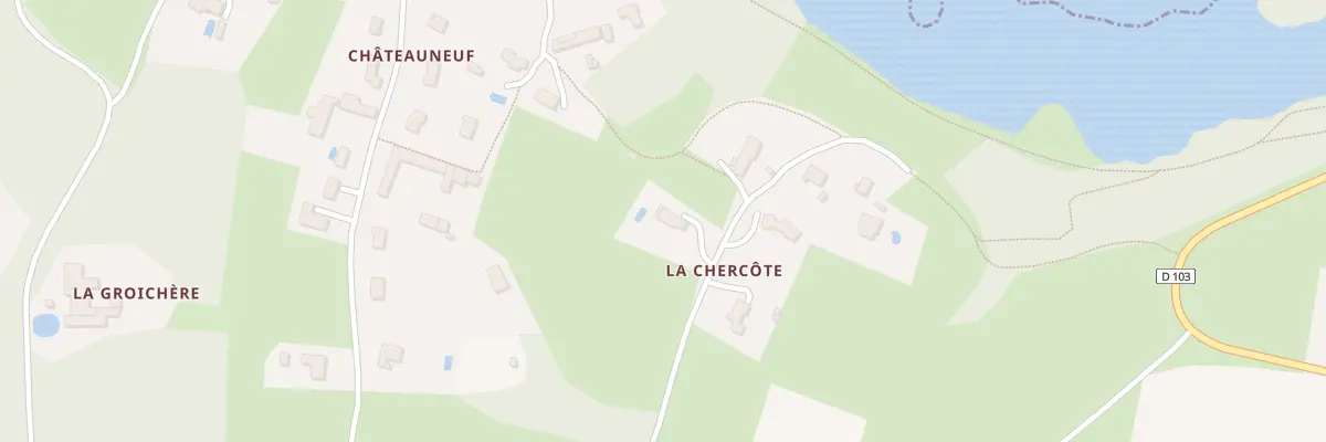Plan du 3 La Chercôte à Beaussais-Vitré