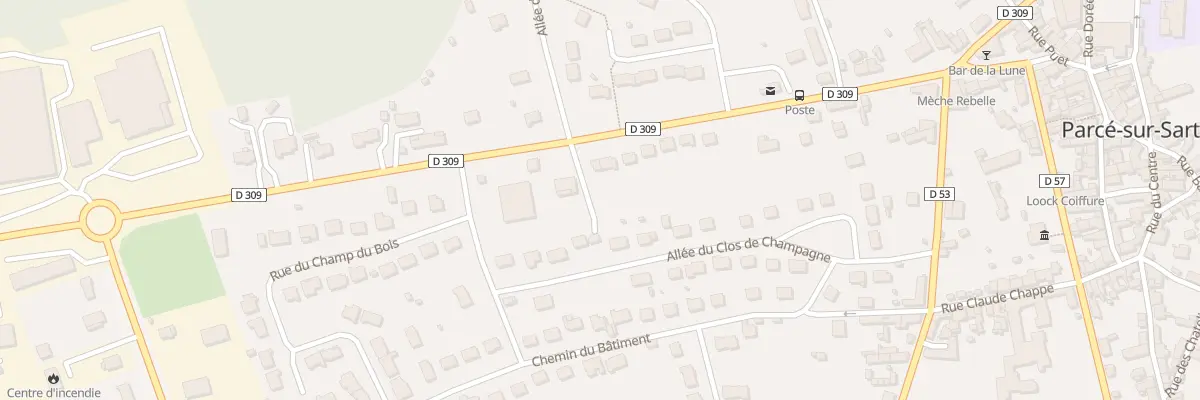 Plan du 20 Rue de la Liberation à Parcé-sur-Sarthe