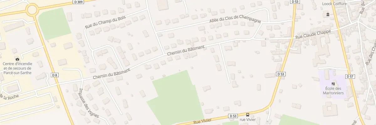Plan du 12 Che du Bâtiment à Parcé-sur-Sarthe
