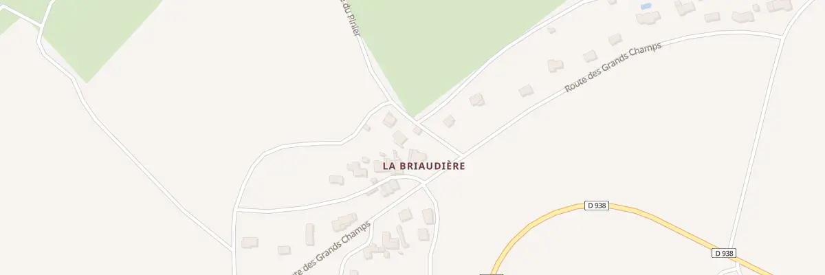 Plan du 1 Rte du Pinier La Briaudiere à Saivres