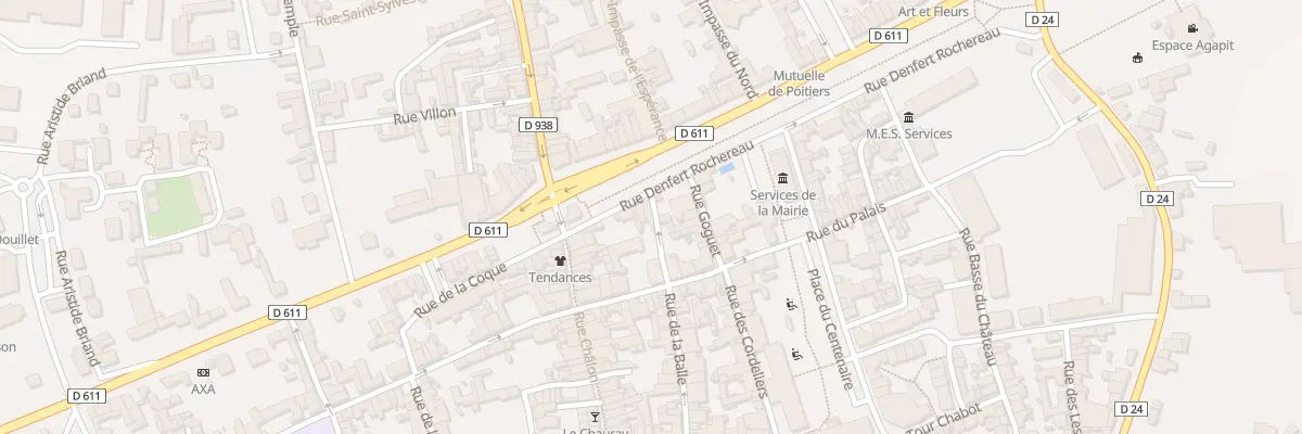 Plan du 13 Rue Denfert Rochereau à Saint-Maixent-l’École