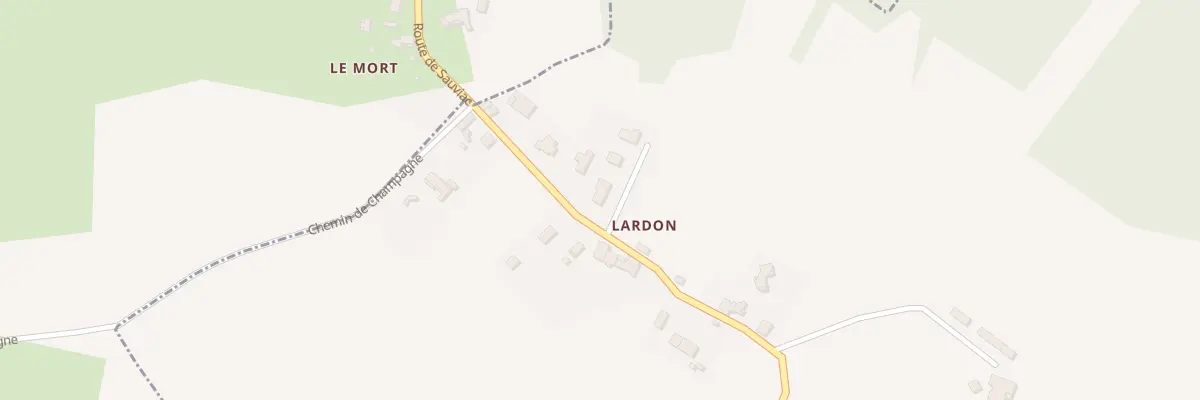 Plan du 85 Lardon à Sauviac