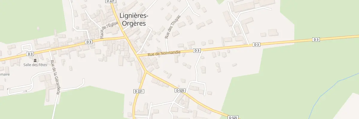 Plan du 14 Rue de Normandie à Lignières-Orgères