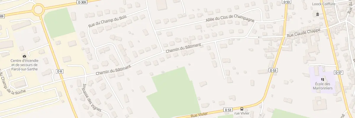 Plan du 14 Che du Bâtiment à Parcé-sur-Sarthe