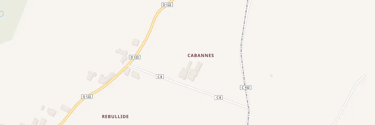 Plan du 1 Cabannes à Guillac