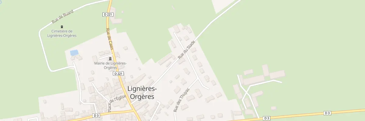 Plan du 29 Rue des Thuyas à Lignières-Orgères