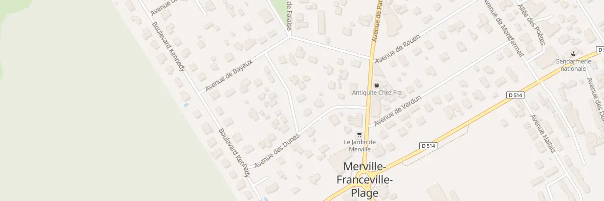 Plan du 2 Av du Plateau des Glières à Merville-Franceville-Plage