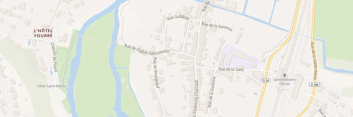 Plan du 7 Rue de l’Eglise St Martin à Saint-Maixent-l’École