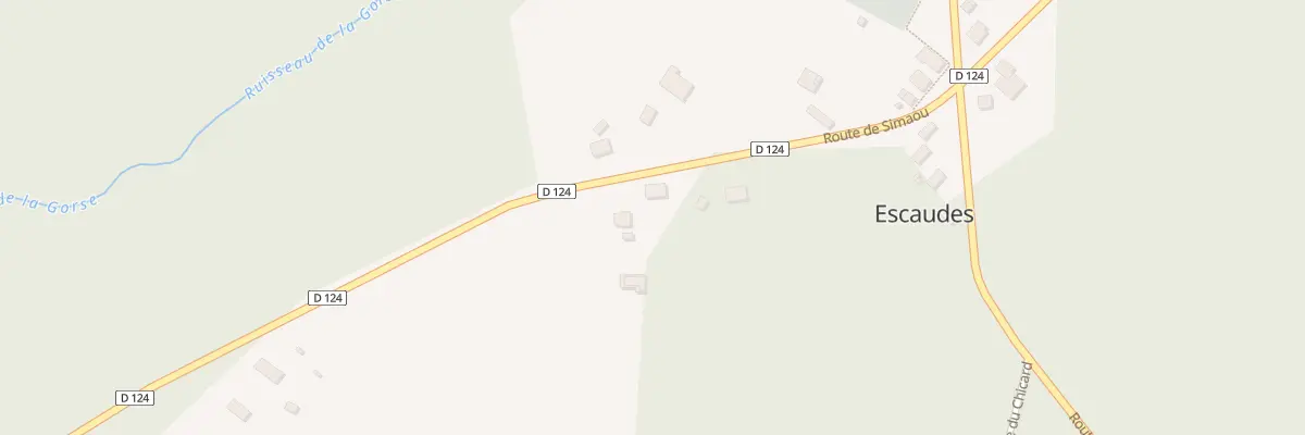 Plan du 18 Le Bourg Sud à Escaudes