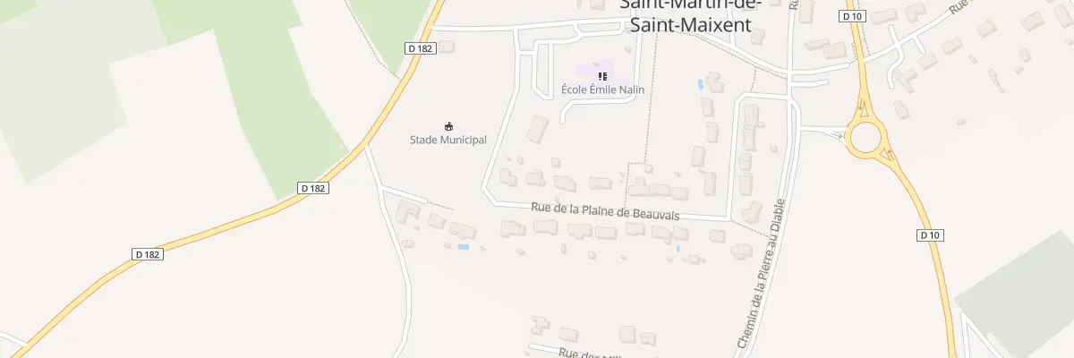 Plan du 7 Rue de la Plaine de Beauvais à Saint-Martin-de-Saint-Maixent