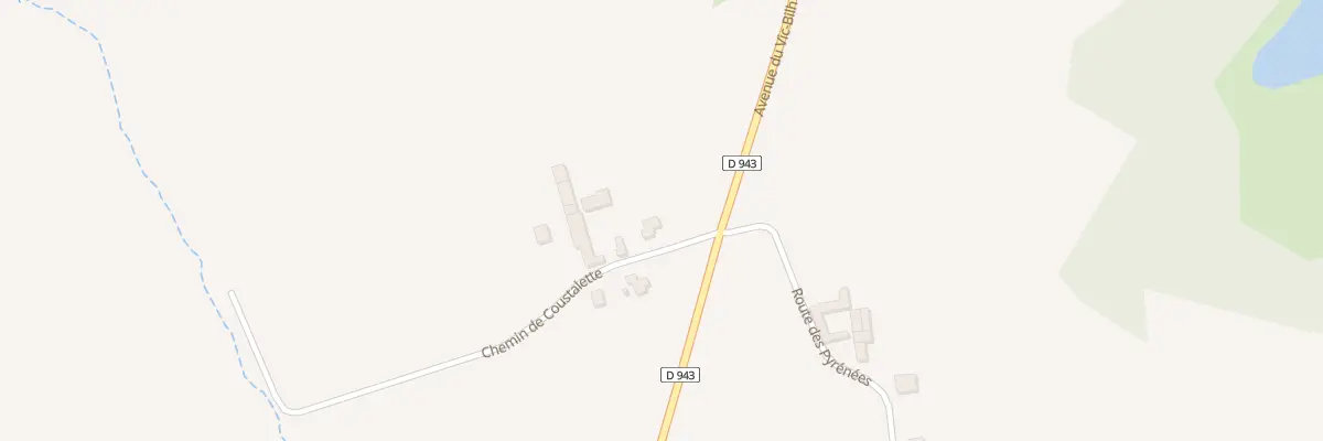 Plan du 2 Che de Coustalette à Monassut-Audiracq