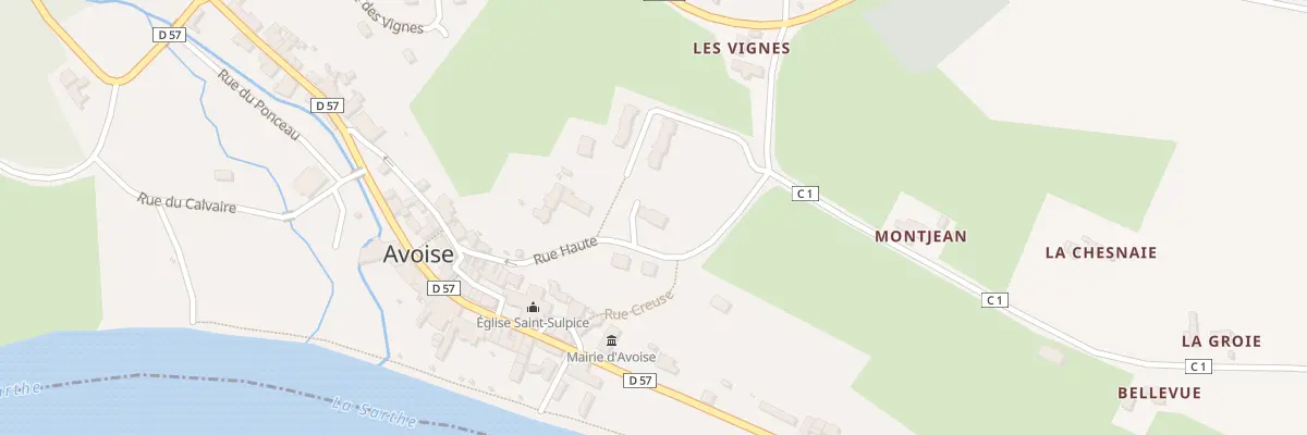 Plan du 17 Rue Haute à Avoise