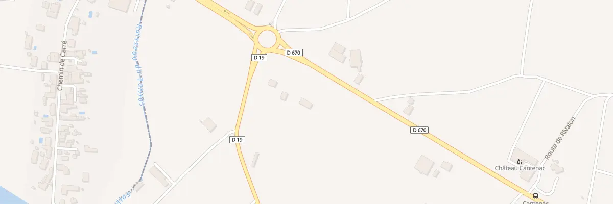 Plan du 340 Rte de Castillon à Saint-Émilion