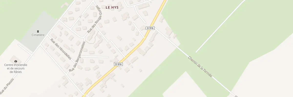 Plan du 56 Rue de la Fée d’Argouges à Rânes