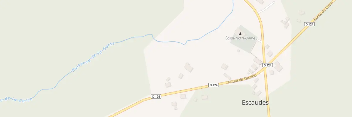 Plan du 276 Rte de Simaou à Escaudes