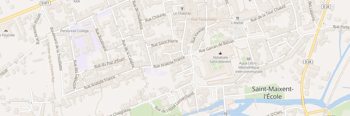 Plan du 8 Rue Anatole France à Saint-Maixent-l’École