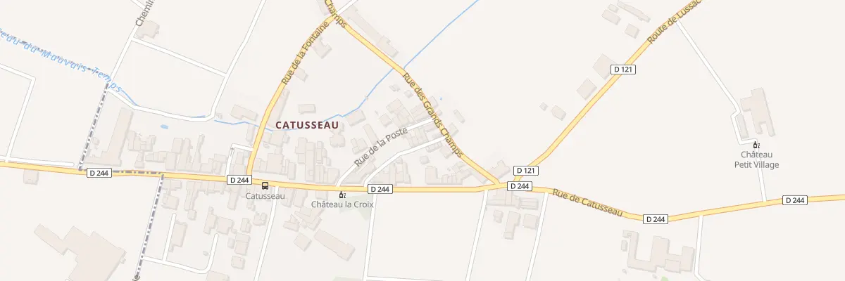 Plan du 2 Rue du Vieux Catusseau à Pomerol