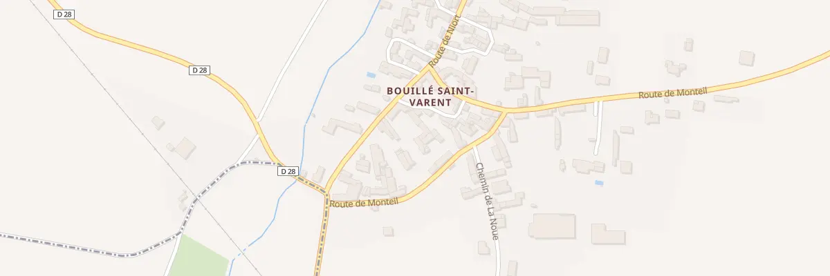 Plan du 12 Rte de Niort / Bouillé à Saint-Varent