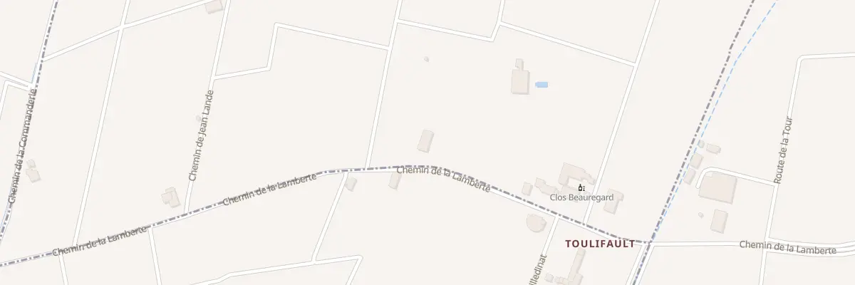 Plan du 2 Chem de la Lamberte à Pomerol