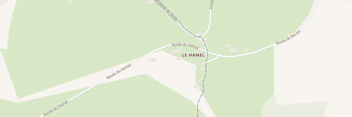 Plan du 105 Le Hamel à Joué-du-Bois