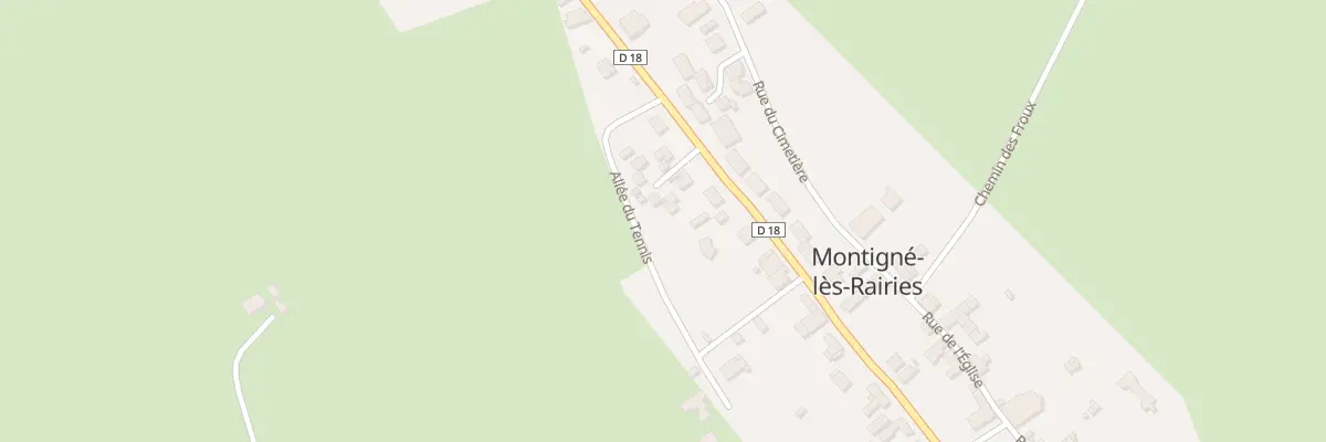 Plan du 3 Pl Jean Dutourd à Montigné-lès-Rairies