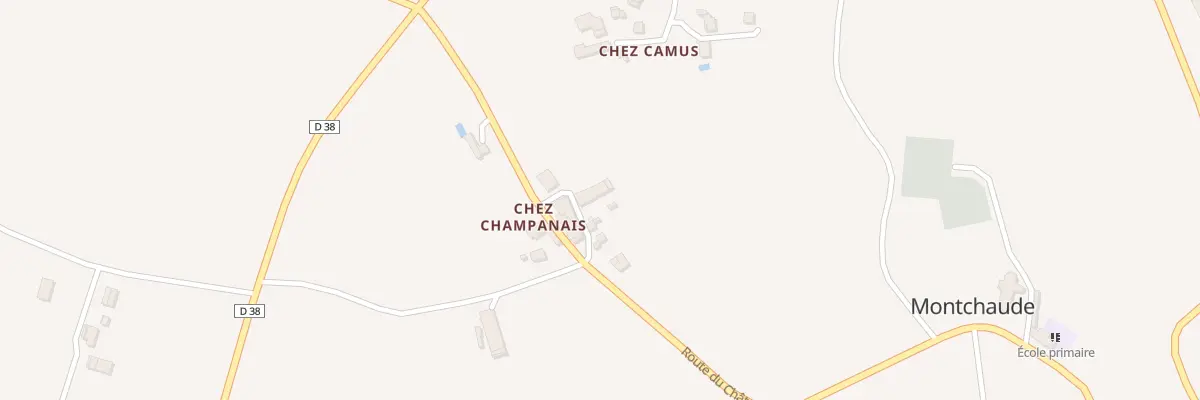 Plan du 6 Che de Champanais à Montmérac